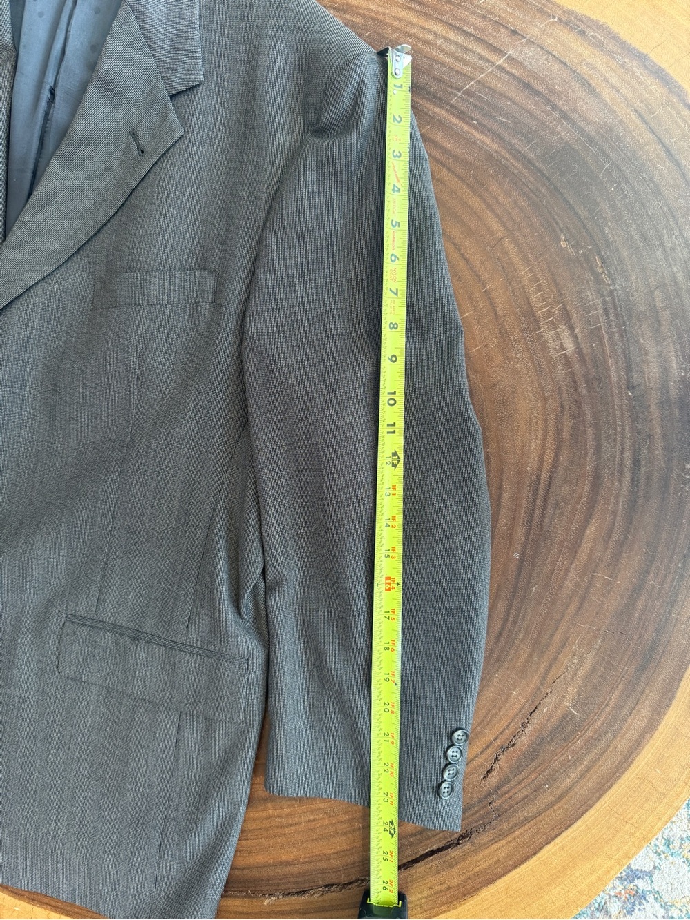 46R Hart Schaffner & Marx Gray Three-Button Sport Coat Blazer Union Made - Picture 9 of 11